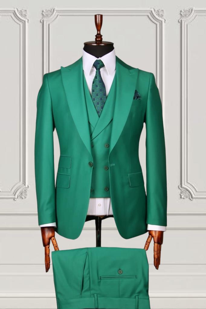 Green 3 Piece Suit